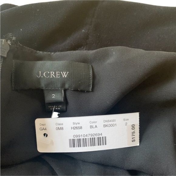 New Black J.Crew Sleeveless Wide-Leg Jumpsuit Size 2 - Picture 5 of 11